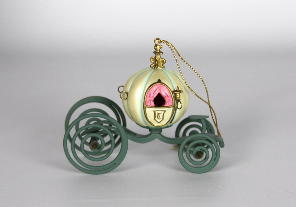 ENCHANTED PLACES DISNEY ORNAMENT CINDERELLA COACH: ENCHANTED PLACES DISNEY ORNAMENT CINDERELLA COACH "An Elegant Coach for Cinderella". Ornament. Shipping / Pickup: We Can Ship This Item Lot Location: #3 - Off Cap. Cir. NE