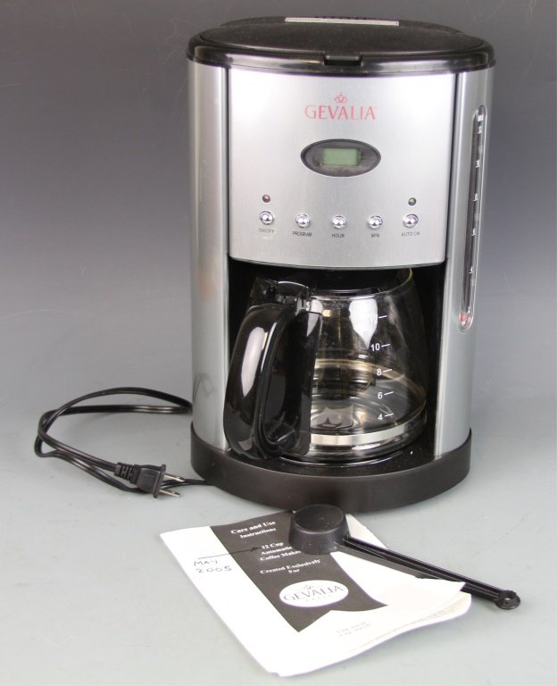 GEVALIA 12 CUP AUTOMATIC COFFEE MAKER
