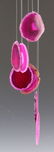 (5) SETS SLICED GEODE WIND CHIMES - 6