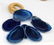 (5) SETS SLICED GEODE WIND CHIMES - 7