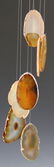 (5) SETS SLICED GEODE WIND CHIMES - 8