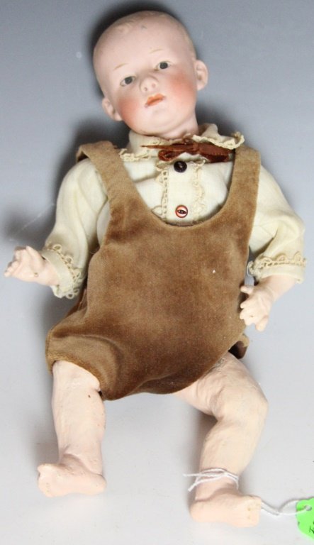 ANTIQUE GEBRUDER HUEBACH BISQUE DOLL: ANTIQUE GEBRUDER HUEBACH BISQUE DOLL Composition hands and feet Size: 10" Shipping / Pickup: We Can Ship This Item Lot Location: #2 - Calvary, GA