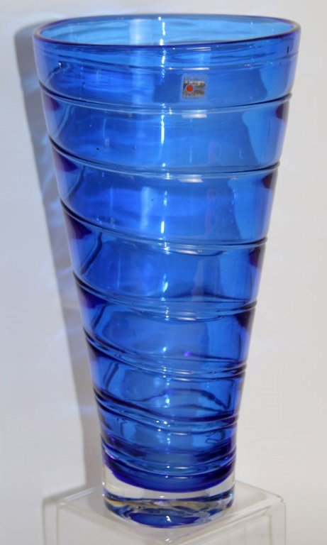 TALL SIGNED BLENKO GLASS VASE 1989 (1 of 5)