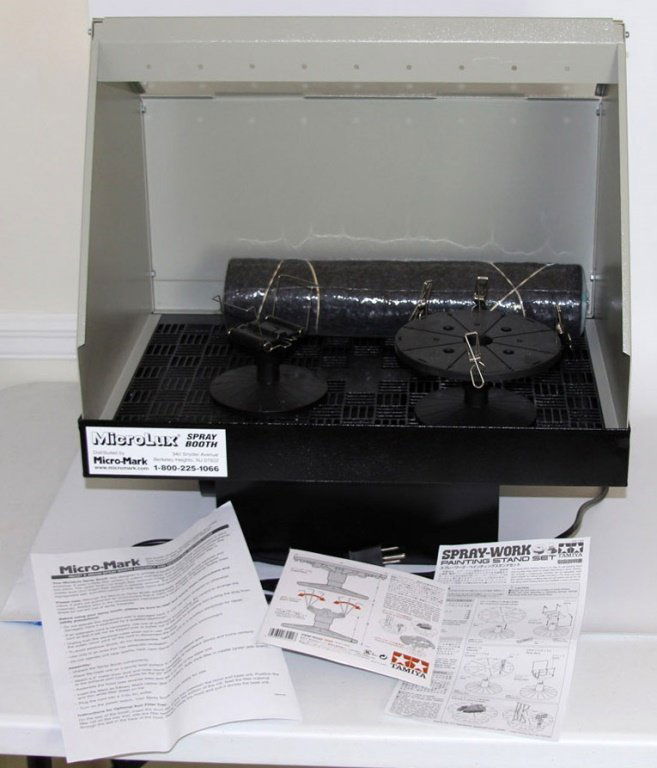 MICRO-MARK SPRAY BOOTH & TAMIYA PAINTING STAND SET (1 of 5)