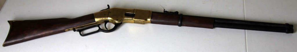 REPLICA SADDLE RING LEVER ACTION RIFLE: REPLICA SADDLE RING LEVER ACTION RIFLE Display only Condition: Good Shipping / Pickup: We Can Ship This Item Lot Location: #2 - NE Tallahassee, FL