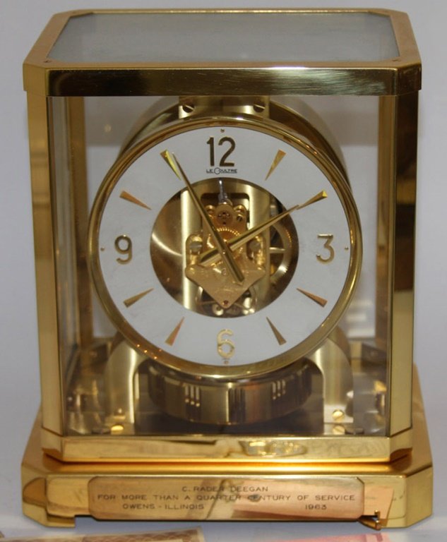 LE COULTRE ATMOS PERPETUAL MANTLE CLOCK (1 of 7)
