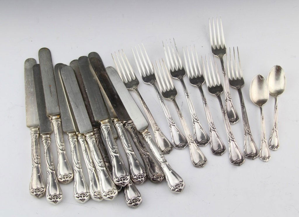 REED & BARTON MODERN ART SILVERPLATE FLATWARE (1 of 5)