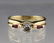 LADIES 14K YELLOW GOLD DIAMOND & RUBY WEDDING SET - 2