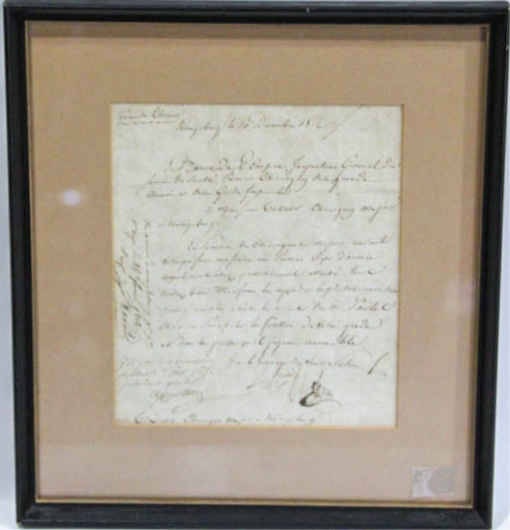 1812 LETTER BARON D J LARREY - MARSHAL M NEY (1 of 3)