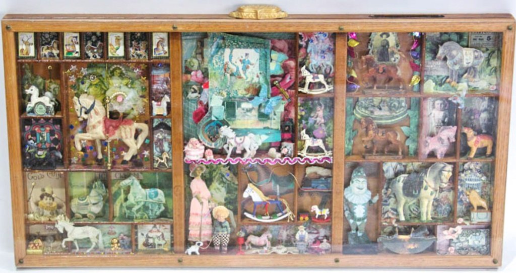 FRAMED SHADOWBOX WITH HORSES (1 of 4)