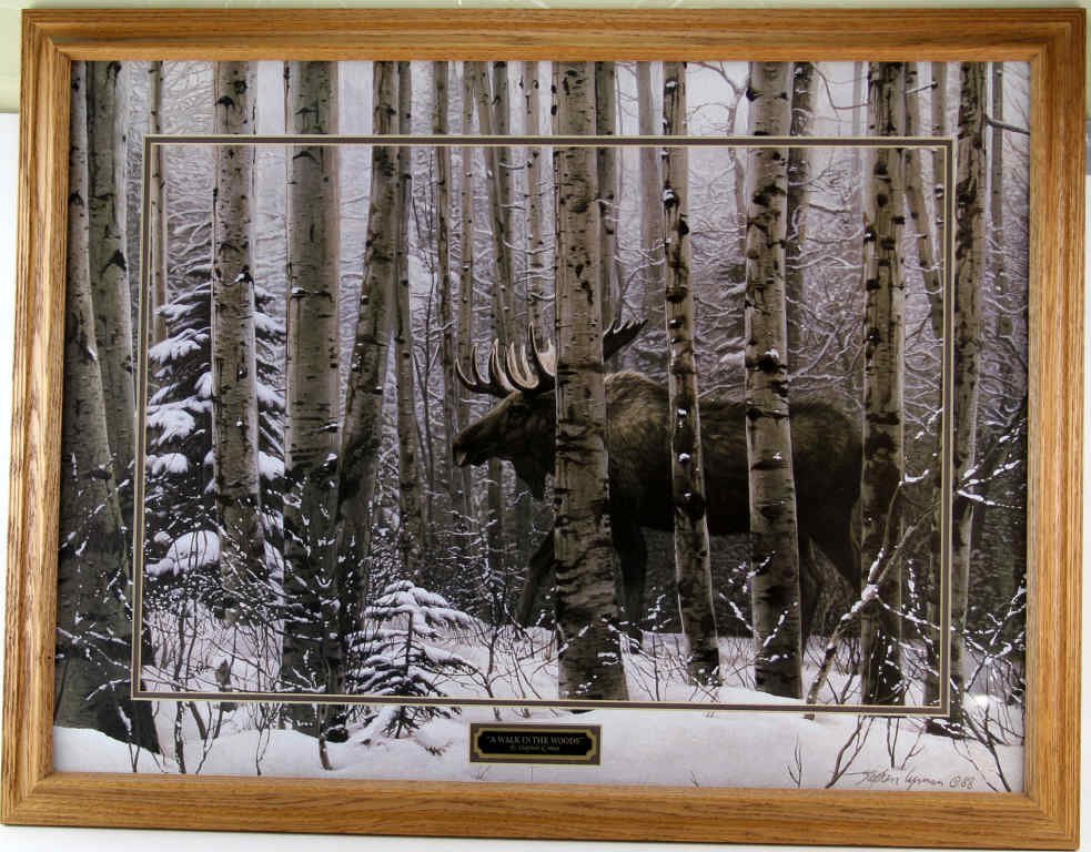 A WALK IN THE WOODS FRAMED STEPHEN LYMAN PRINT (1 of 4)