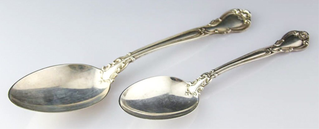 (2) GORHAM STERLING SILVER CHANTILLY SPOONS (1 of 4)