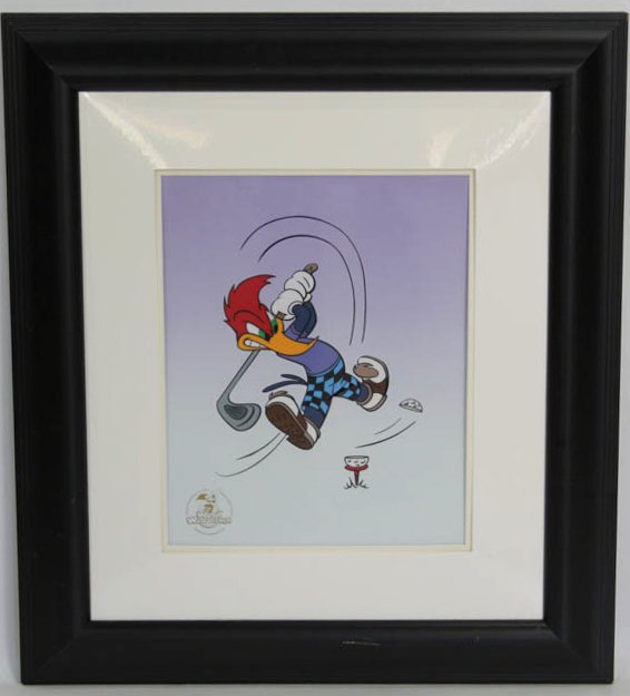 WOODY WOODPECKER MEAN SLICE ANIMATION CELL FRAMED (1 of 4)