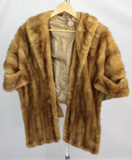 LADIES AUTUMN HAZE MINK FUR STOLE (1 of 6)
