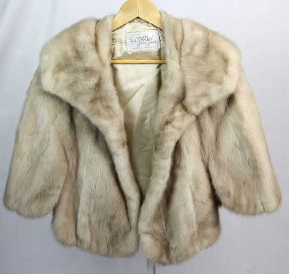 LA BELLE LADIES TOURMALINE MINK FUR STOLE (1 of 5)