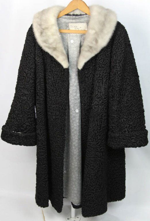 FURS BY VASS LADIES PERSIAN LAMB & MINK FUR COAT (1 of 8)
