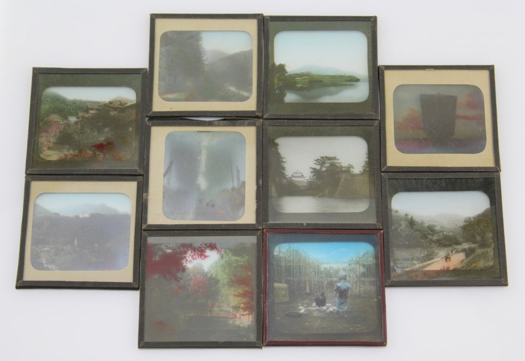 (10) MAGIC LANTERN SLIDES RURAL JAPANESE VILLAGES (1 of 5)