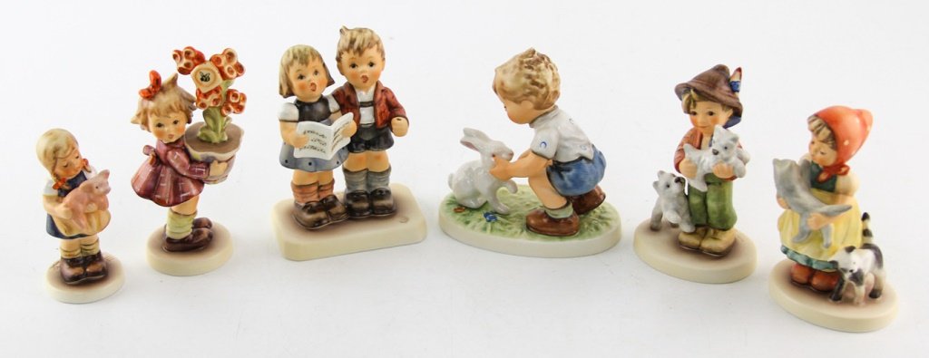 LOT OF SIX HUMMEL PORCELAIN FIGURINES TMK-7 (1 of 7)