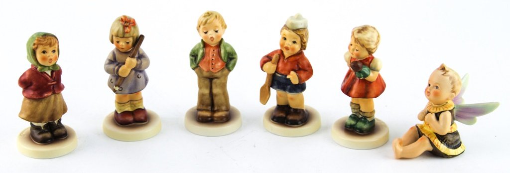 LOT OF SIX HUMMEL PORCELAIN FIGURINES TMK-8 (1 of 7)
