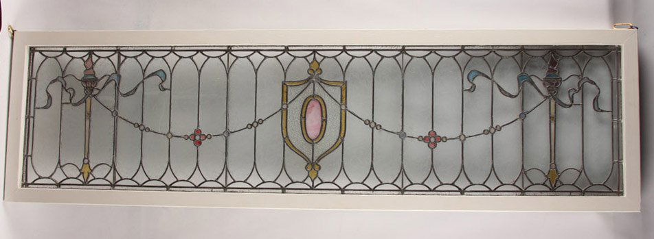 STAINED GLASS TRANSOM WINDOW (1 of 3)