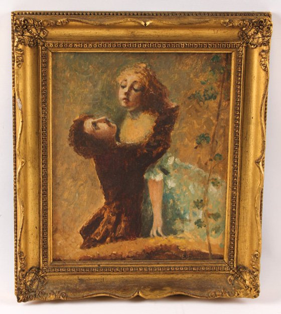 EDUARDO BIANINI REJECTED LOVER OIL ON BOARD (1 of 4)