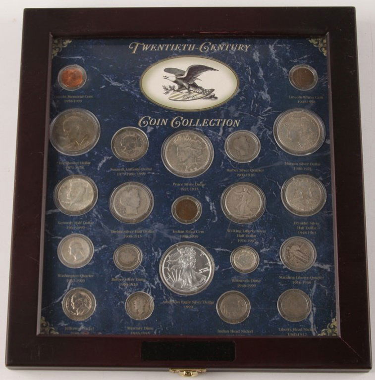 21 COINS 20TH CENTURY US COIN TYPE COLLECTION (1 of 3)