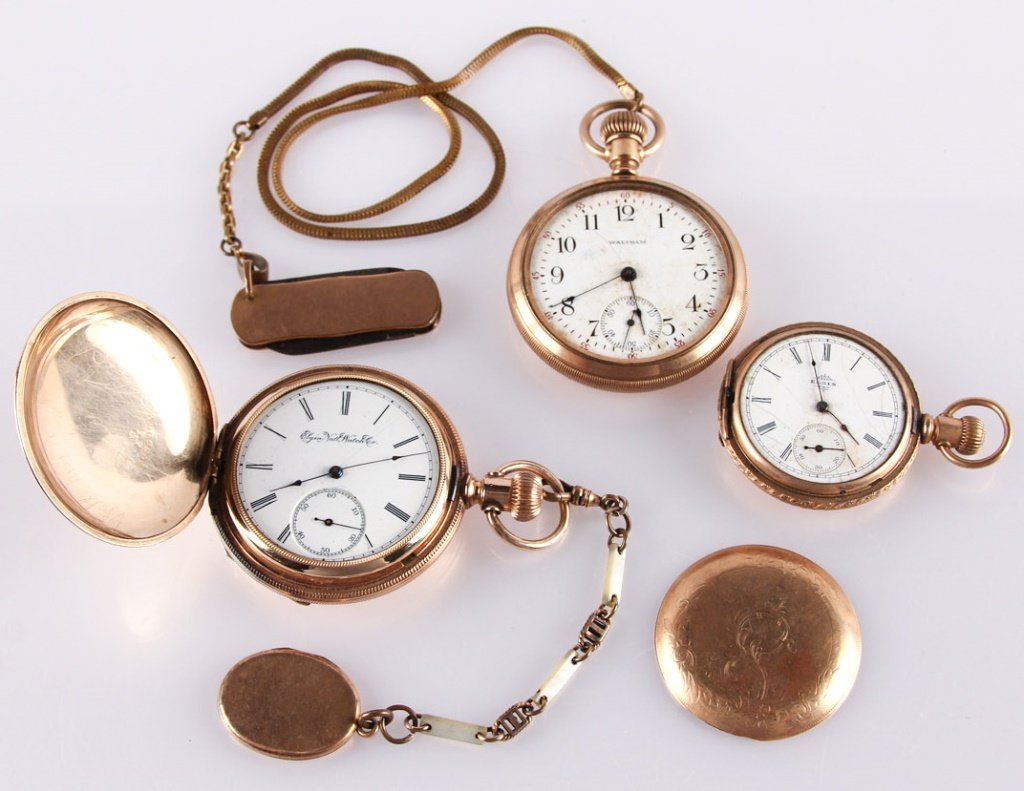 LOT OF THREE POCKETWATCHS - FOR PARTS (1 of 4)