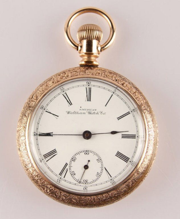 AMERICAN WALTHAM GOLD FILLED POCKET WATCH (1 of 6)