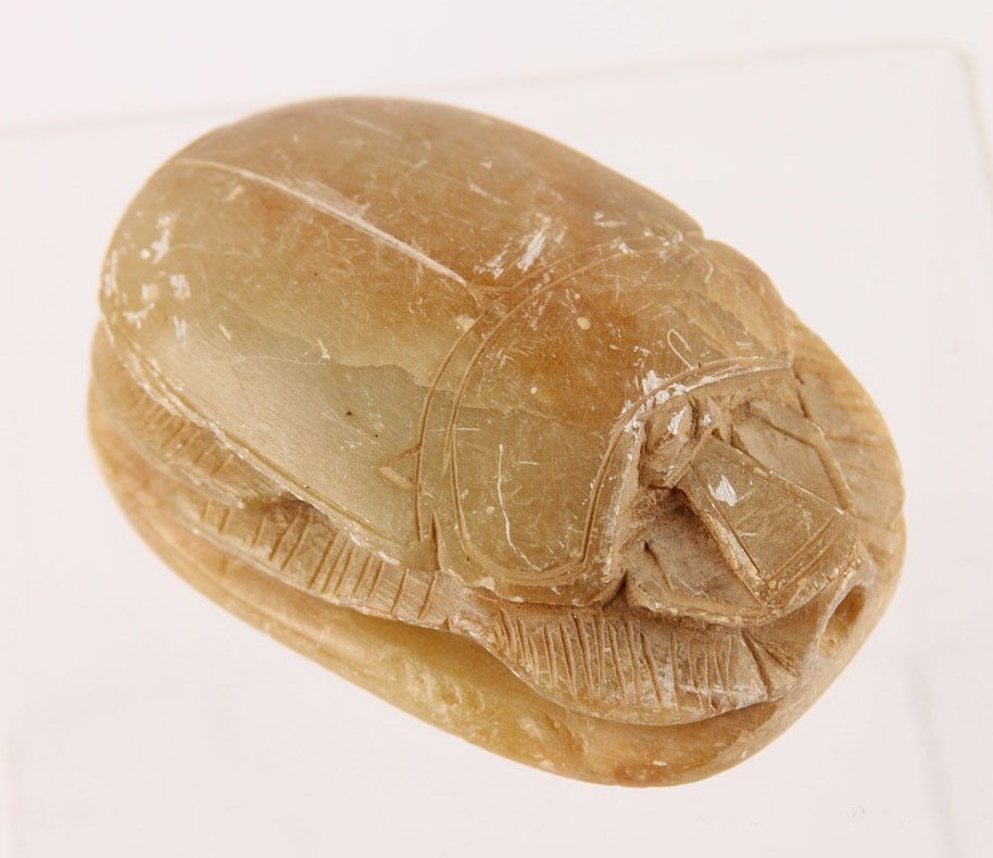 STEATITE CARVING OF EGYPTIAN SCARAB (1 of 3)