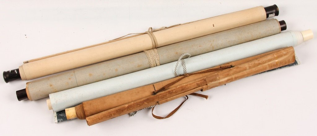 LOT OF FOUR CHINESE SCROLLS (1 of 3)
