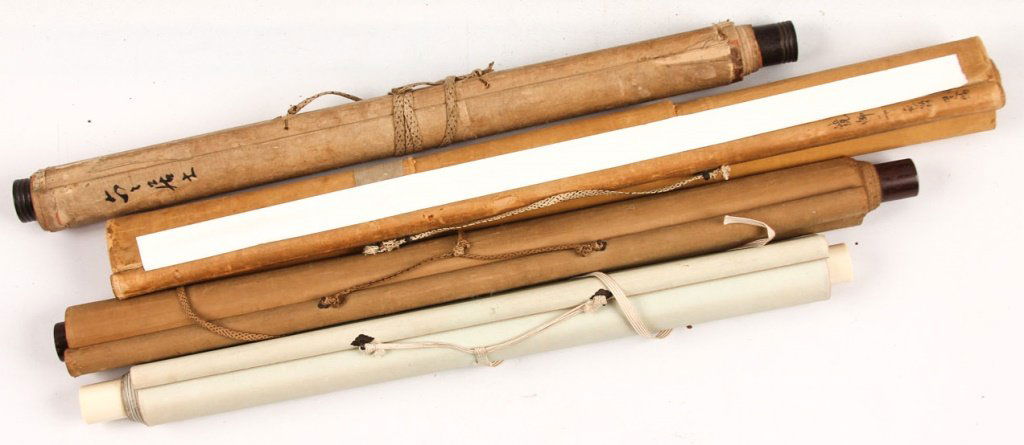 LOT OF FOUR CHINESE SCROLLS (1 of 3)