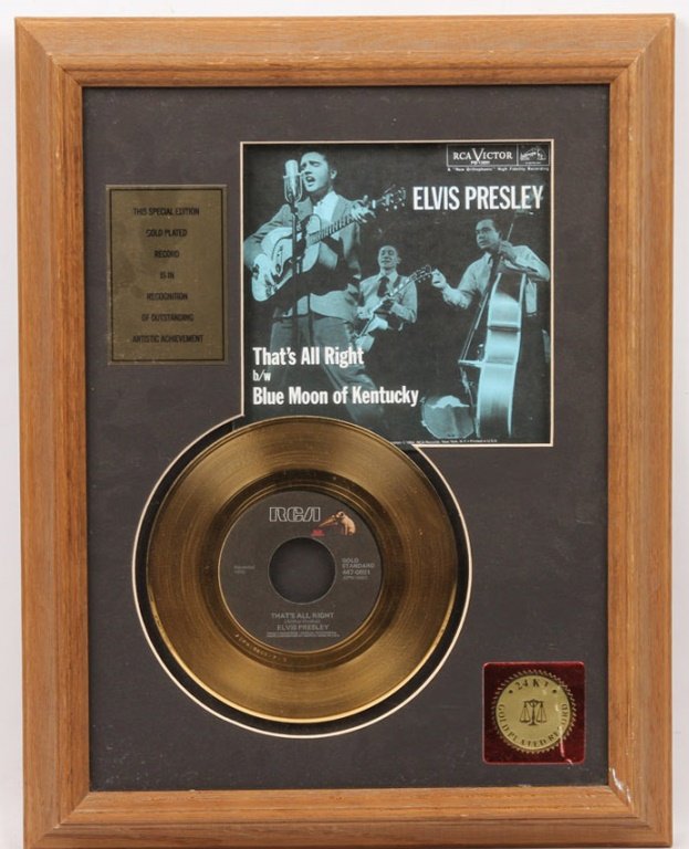 SPECIAL ED 24K GOLD PLATED ELVIS PRESLEY RECORD (1 of 4)