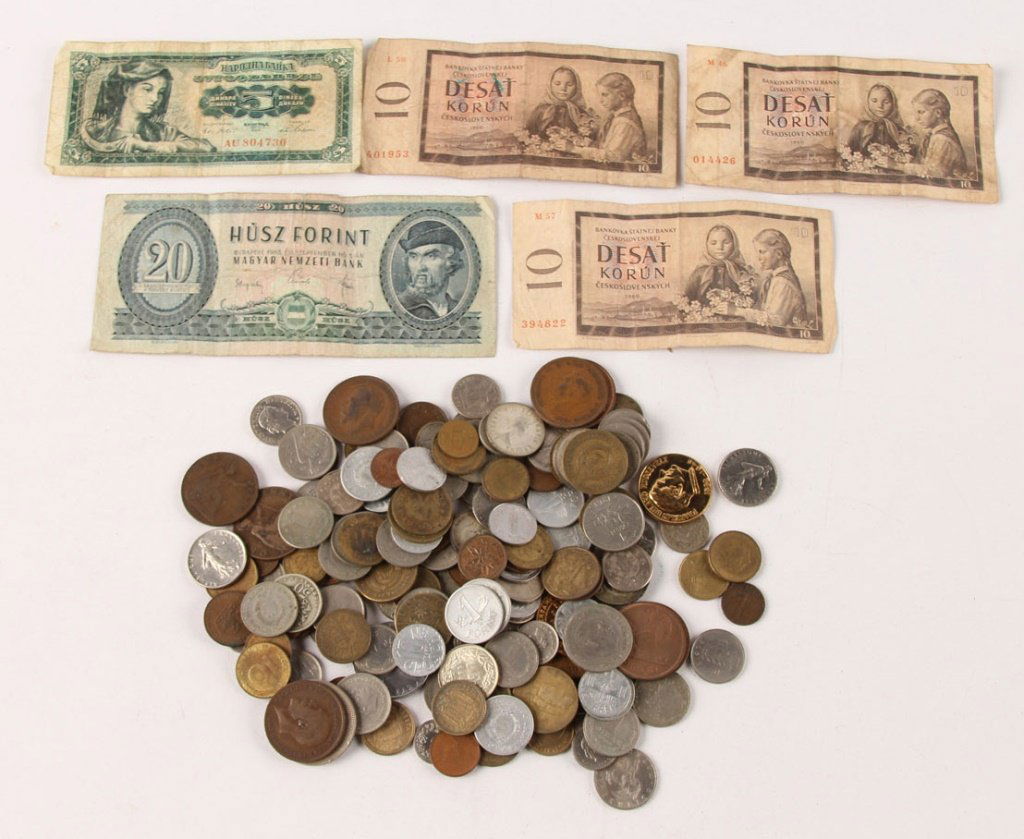 MIXED BONANZA LOT WORLD COIN & CURRENCY (1 of 4)