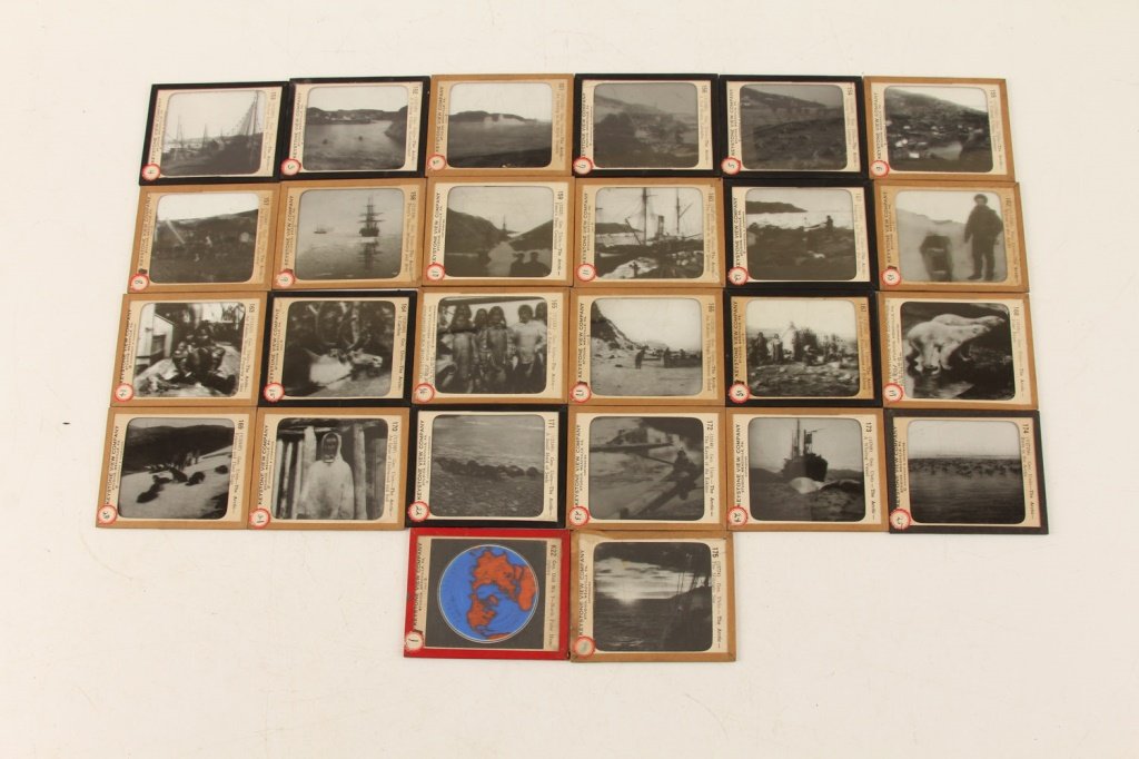 LOT OF (26) MAGIC LANTERN SLIDES - THE ARCTIC (1 of 8)