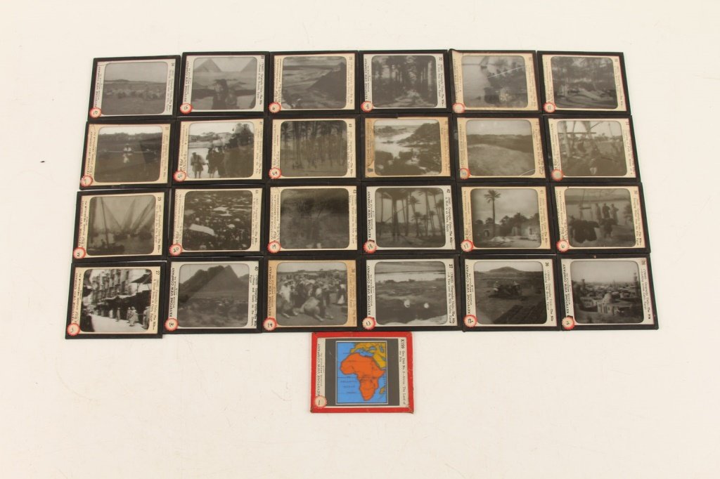 LOT OF (24) MAGIC LANTERN SLIDES - EGYPT (1 of 8)