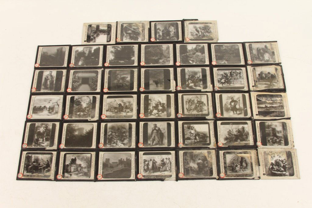 LOT OF (39) MAGIC LANTERN SLIDES - ENGLISH HISTORY (1 of 10)