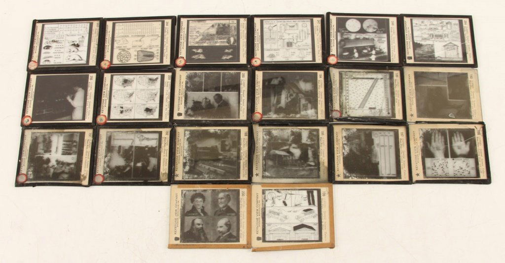 LOT OF (20) MAGIC LANTERN SLIDES - SCIENCE LESSONS (1 of 6)