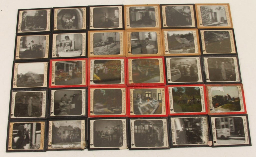 LOT OF (30) MAGIC LANTERN SLIDES HOMES & COMMUNITY (1 of 9)