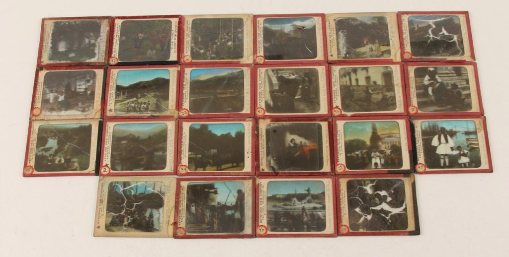LOT OF (22) MAGIC LANTERN SLIDES - EUROPE (1 of 7)