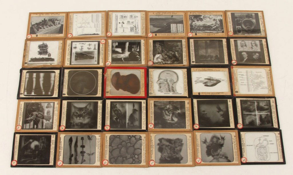 LOT OF (30) MAGIC LANTERN SLIDES - EDUCATIONAL (1 of 7)