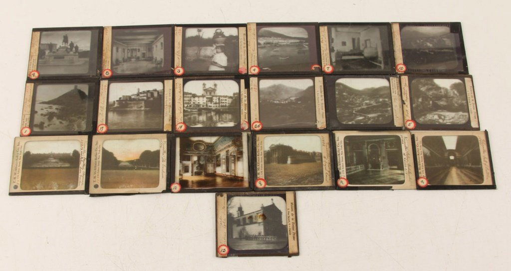 LOT OF (18) MAGIC LANTERN SLIDES - VERSAILLES (1 of 7)