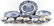 LIBERTY BLUE STAFFORDSHIRE IRONSTONE CHINA 33 PCS