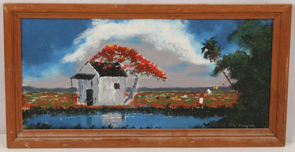 JOHN MAYNOR FLORIDA HIGHWAYMEN OIL ON BOARD (1 of 4)
