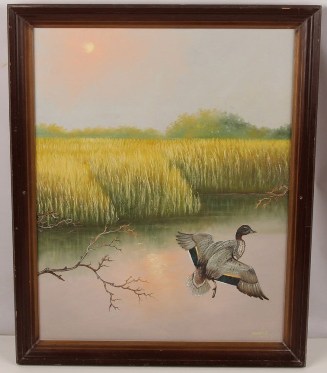 JOHNNY DANIELS FLORIDA HIGHWAYMEN OIL ON CANVAS (1 of 4)