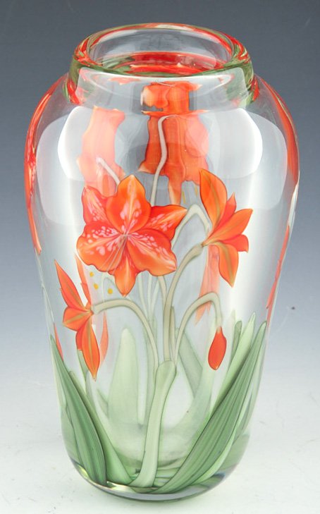 ORIENT & FLUME BRUCE SILLARS FLORAL MOTIF VASE (1 of 4)