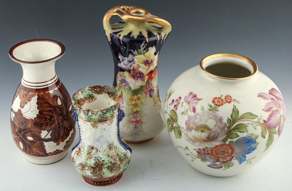 LOT PORCELAIN VASES - ROSENTHAL & OTHERS (1 of 4)