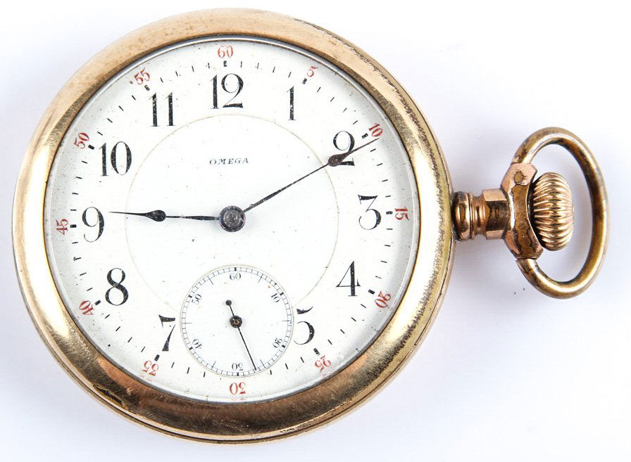 1958 MENS OMEGA GOLD FILLED POCKETWATCH 12 JEWELS (1 of 5)