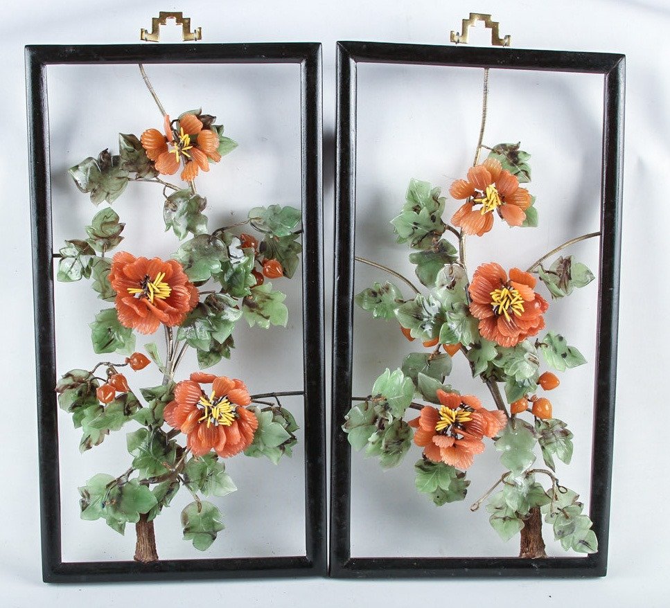 2 | CHINESE DECORATIVE FLOWER WALL HANGINGS (1 of 4)