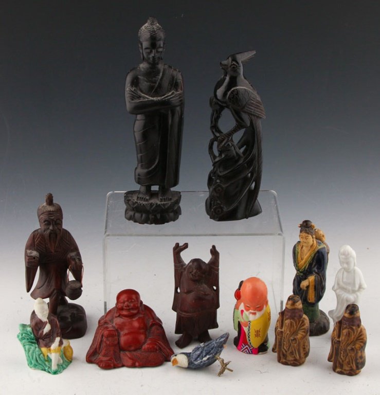 11 ASSORTED CHINESE FIGURINES (1 of 4)