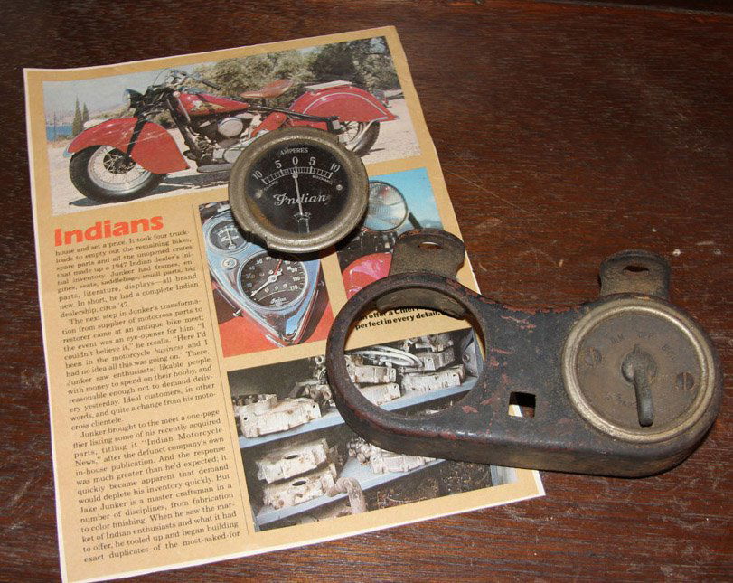 INDIAN MOTORCYCLE AMPERES & DIMMER GAUGES (1 of 4)
